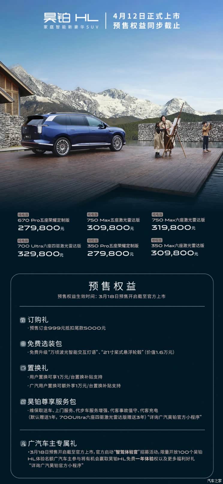 比27.98万起的预售价再低X万？ 对标理想L8的昊铂HL明天上市