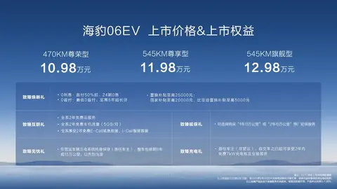 比亚迪全新家用轿跑！海豹06EV上市售价10.98万元~12.98万元