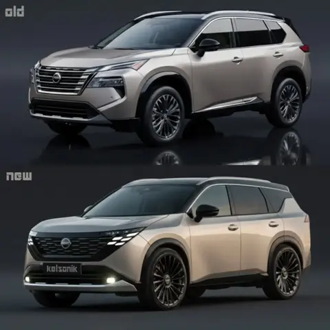 全新日产奇骏渲染图曝光,外观升级,预计搭载2.4L插混系统